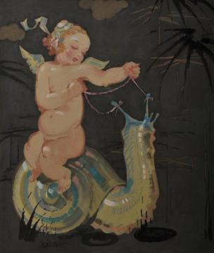 The Snail Rider Artwork by Leo Putz