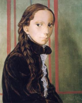 Portrait of a Woman Artwork by Tsuguharu Foujita