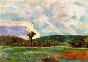 Campagne, Le Labour Artwork by Pierre Bonnard