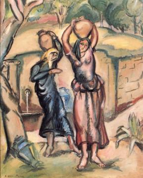 Women at the Fountain of Guardia Artwork by Emile-othon Friesz