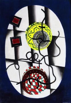 Two Spheres of Color Artwork by Fernand Léger