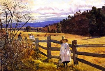 The Corner of the Paddock Artwork by Julian Ashton