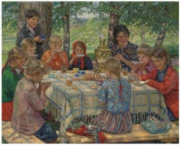 Teacher's Birthday Artwork by Nikolai Petrovich Bogdanov-belsky
