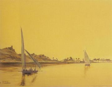 On the Nile (Am Nil) Artwork by Bartle Kleber