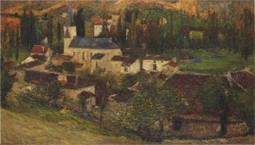 The Village among the trees Artwork by Henri Martin