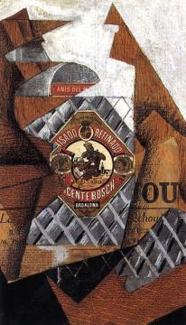 The Bottle Of Anis Del Mono Artwork by Juan Gris