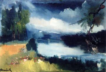 Landscape At Bougival Artwork by Maurice De Vlaminck