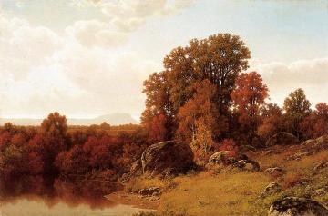 Autumn Scene on the Connecticut River Artwork by William Mason Brown