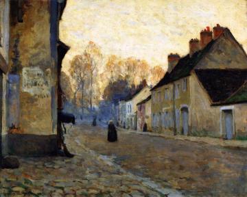 Rue du Canal, Moret-sur-Loing Artwork by Clarence Gagnon