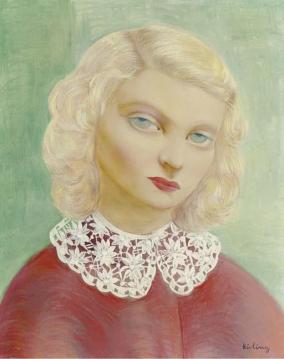 Portrait A La Collerette Artwork by Moise Kisling