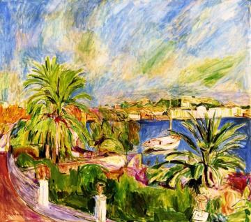 Palms on the Harbor, Porto d'Ischia Artwork by Hans Purrmann