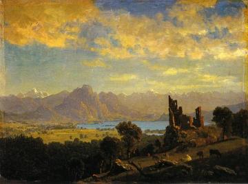 Scene in the Tyrol Artwork by Albert Bierstadt