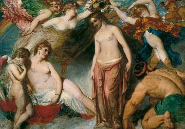 Pandora Crowned By The Seasons Artwork by William Etty