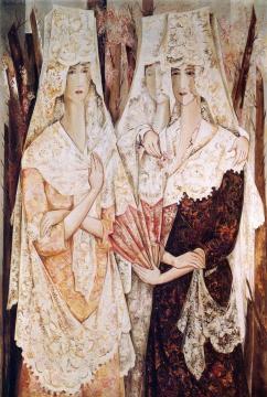 Spanish Women Artwork by Natalia Goncharova