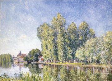 The Loing at Moret Artwork by Alfred Sisley