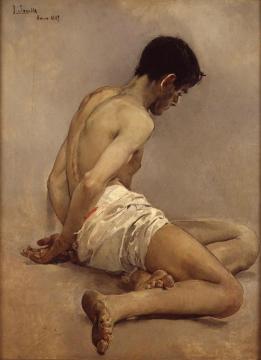 Academic Life Study Artwork by Joaquin Sorolla y Bastida