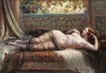 Reclining Nude Artwork by Delphin Enjolras
