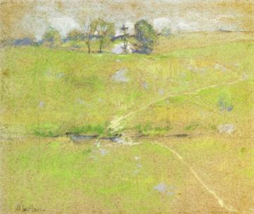 Path In The Hills, Branchville, Connecticut Artwork by John Twachtman