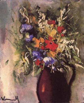 Vase Of Flowers Artwork by Maurice De Vlaminck