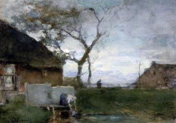 The Washing Place Artwork by Johan Hendrik Weissenbruch