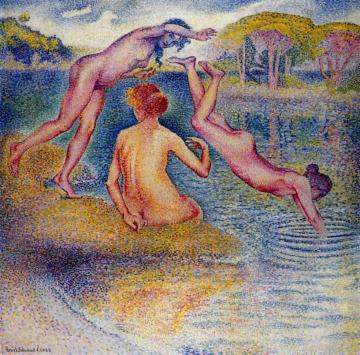 Bathers Artwork by Henri Edmond Cross