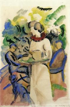 Afternoon in the Garden Artwork by August Macke