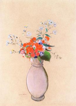Vase of Flowers Artwork by Odilon Redon