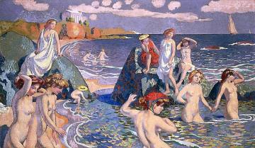 Baigneuses Au Petit Temple Artwork by Maurice Denis