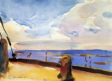 On Board The S. S. Alesia Artwork by Charles W. Hawthorne