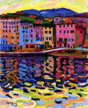 The Quay At Port De Bastia Artwork by Auguste Herbin