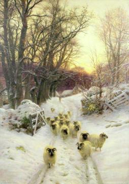 The Sun Had Closed The Winter's Day Artwork by Joseph Farquharson