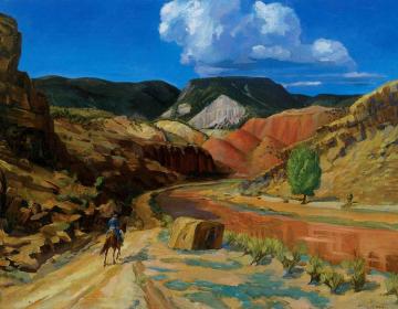 Chama Running Red Artwork by John Sloan