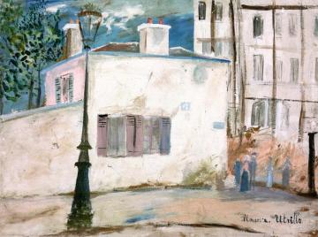 The Home Of Berlioz, Rue Du Mont-cenis In Montmartre Artwork by Maurice Utrillo