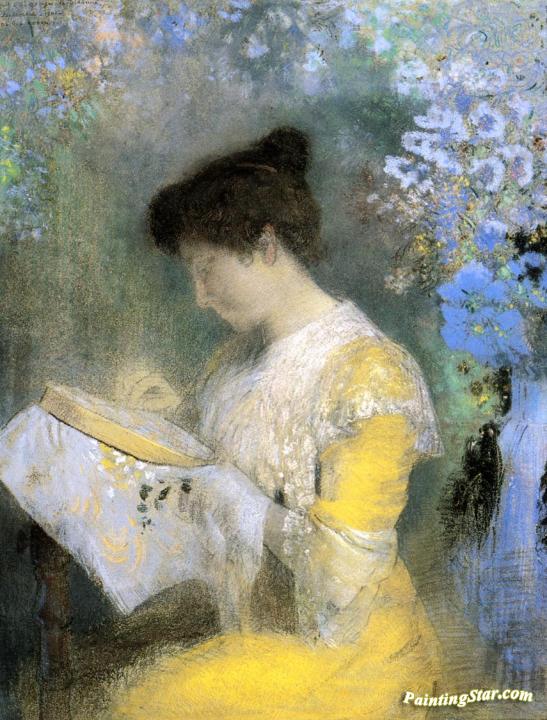 Portrait of Madame Arthur Fontaine Artwork by Odilon Redon