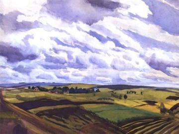 Landscape. Village Neskuchnoye Artwork by Zinaida Serebriakova