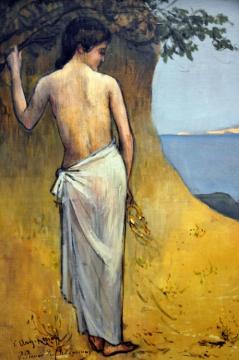 Girl by the Sea Artwork by Pierre Puvis de Chavannes