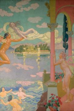 Zephyr Transporting Psyche To The Island Of Delight Artwork by Maurice Denis