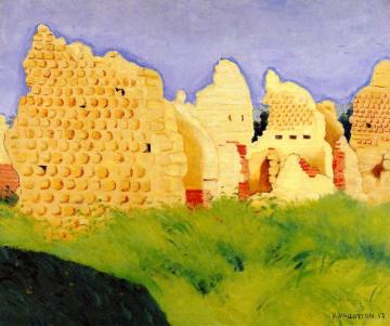 Ruins At Souain, Sunset Artwork by Felix Vallotton