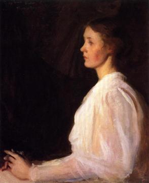 Seated Figure Artwork by Frank Weston Benson