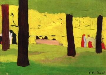 The Pink Bench Artwork by Edouard Vuillard