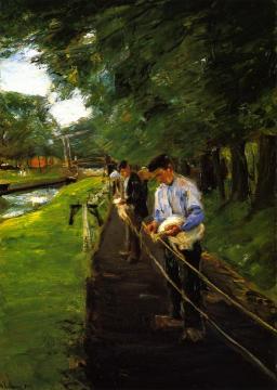 Ropewalk in Edam Artwork by Max Liebermann