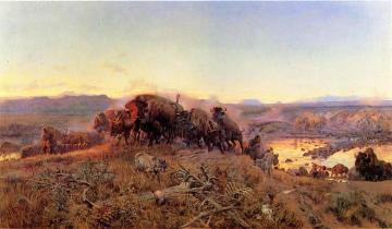 When the Land Belonged to God Artwork by Charles Marion Russell