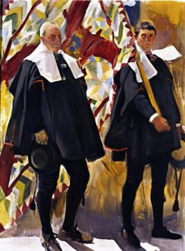 Roncal Valley Types Artwork by Joaquin Sorolla y Bastida