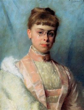 Portrait Of Johanna Eugenia Theadora Van Hoorn Schouwe Artwork by Therese Schwartze