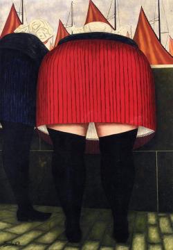 Breton Laundresses Artwork by Camille Bombois