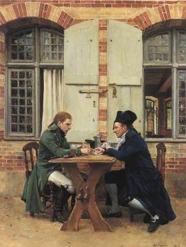 The Card Players Artwork by Jean Louis Ernest Meissonier