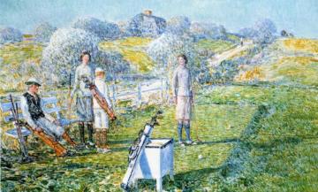 Mixed Foursome Artwork by Frederick Childe Hassam