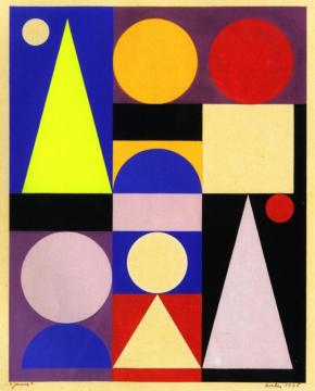 Yellow Artwork by Auguste Herbin