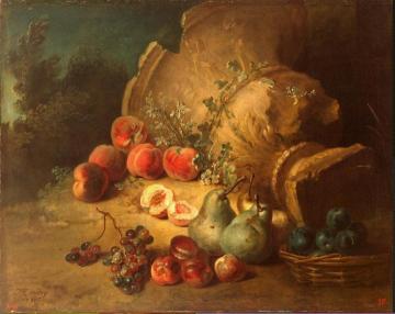 Still Life with Fruit Artwork by Jean-Baptiste Oudry