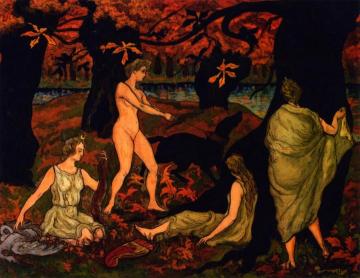 Diana the Huntress near a Lake Artwork by Paul Ranson